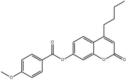 (4-butyl-2-oxochromen-7-yl) 4-methoxybenzoate Structure