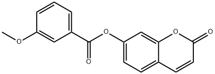 (2-oxochromen-7-yl) 3-methoxybenzoate 구조식 이미지