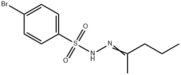 4-bromo-N-[(E)-pentan-2-ylideneamino]benzenesulfonamide 구조식 이미지
