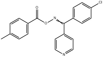 [(E)-[(4-chlorophenyl)-pyridin-4-ylmethylidene]amino] 4-methylbenzoate Structure