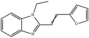 1-ethyl-2-[(E)-2-(furan-2-yl)ethenyl]benzimidazole 구조식 이미지