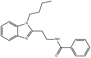 N-[2-(1-butylbenzimidazol-2-yl)ethyl]benzamide 구조식 이미지