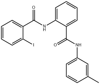 2-[(2-iodobenzoyl)amino]-N-(3-methylphenyl)benzamide 구조식 이미지