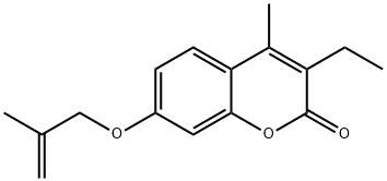 3-ethyl-4-methyl-7-(2-methylprop-2-enoxy)chromen-2-one Structure