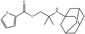 [2-(1-adamantylamino)-2-methylpropyl] thiophene-2-carboxylate 구조식 이미지