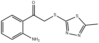 1-(2-aminophenyl)-2-[(5-methyl-1,3,4-thiadiazol-2-yl)sulfanyl]ethanone Structure
