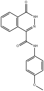 N-(4-methoxyphenyl)-4-oxo-3H-phthalazine-1-carboxamide 구조식 이미지