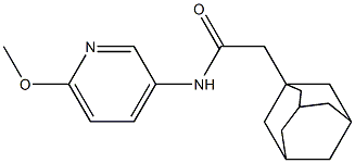 2-(1-adamantyl)-N-(6-methoxypyridin-3-yl)acetamide Structure