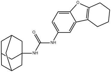 1-(1-adamantyl)-3-(6,7,8,9-tetrahydrodibenzofuran-2-yl)urea Structure