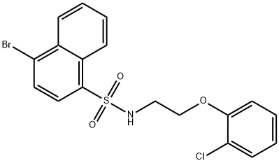 4-bromo-N-[2-(2-chlorophenoxy)ethyl]naphthalene-1-sulfonamide Structure