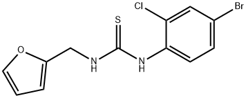 1-(4-bromo-2-chlorophenyl)-3-(furan-2-ylmethyl)thiourea Structure