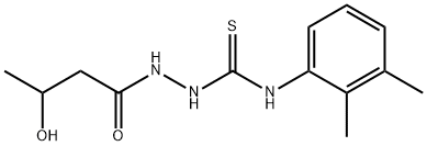 1-(2,3-dimethylphenyl)-3-(3-hydroxybutanoylamino)thiourea Structure