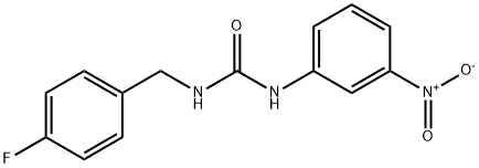 1-[(4-fluorophenyl)methyl]-3-(3-nitrophenyl)urea Structure