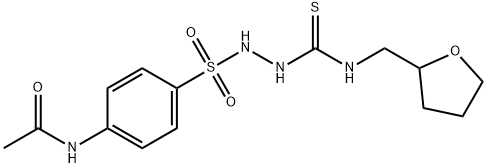 N-[4-[(oxolan-2-ylmethylcarbamothioylamino)sulfamoyl]phenyl]acetamide Structure