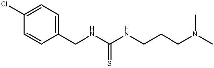 1-[(4-chlorophenyl)methyl]-3-[3-(dimethylamino)propyl]thiourea Structure