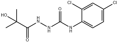 1-(2,4-dichlorophenyl)-3-[(2-hydroxy-2-methylpropanoyl)amino]urea Structure