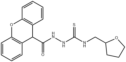 1-(oxolan-2-ylmethyl)-3-(9H-xanthene-9-carbonylamino)thiourea 구조식 이미지