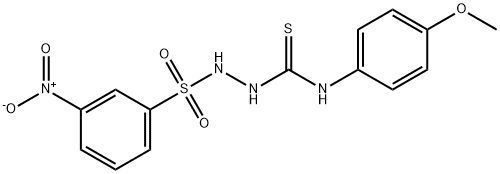 1-(4-methoxyphenyl)-3-[(3-nitrophenyl)sulfonylamino]thiourea 구조식 이미지
