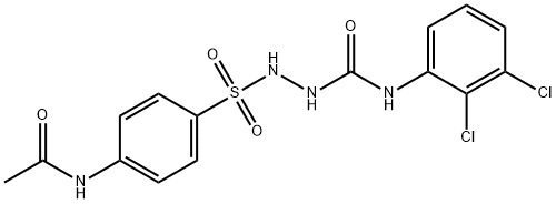 N-[4-[[(2,3-dichlorophenyl)carbamoylamino]sulfamoyl]phenyl]acetamide Structure