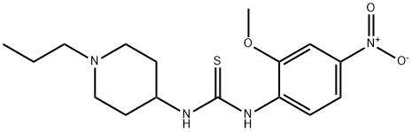 1-(2-methoxy-4-nitrophenyl)-3-(1-propylpiperidin-4-yl)thiourea Structure