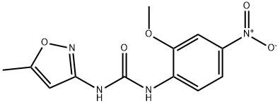1-(2-methoxy-4-nitrophenyl)-3-(5-methyl-1,2-oxazol-3-yl)urea 구조식 이미지
