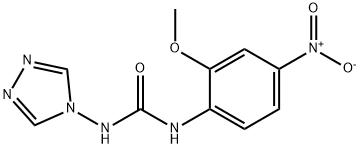 1-(2-methoxy-4-nitrophenyl)-3-(1,2,4-triazol-4-yl)urea 구조식 이미지