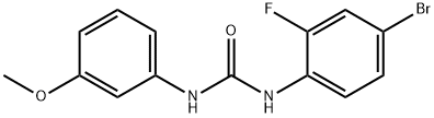 1-(4-bromo-2-fluorophenyl)-3-(3-methoxyphenyl)urea 구조식 이미지