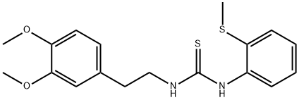 1-[2-(3,4-dimethoxyphenyl)ethyl]-3-(2-methylsulfanylphenyl)thiourea 구조식 이미지