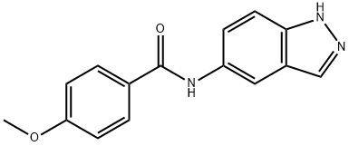 N-(1H-indazol-5-yl)-4-methoxybenzamide 구조식 이미지