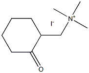 trimethyl-[(2-oxocyclohexyl)methyl]azanium iodide Structure