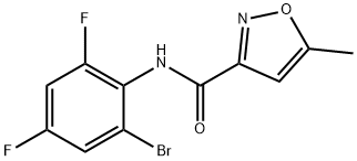 N-(2-bromo-4,6-difluorophenyl)-5-methyl-1,2-oxazole-3-carboxamide 구조식 이미지