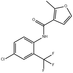 N-[4-chloro-2-(trifluoromethyl)phenyl]-2-methylfuran-3-carboxamide 구조식 이미지