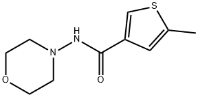 5-methyl-N-morpholin-4-ylthiophene-3-carboxamide Structure