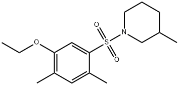 1-(5-ethoxy-2,4-dimethylphenyl)sulfonyl-3-methylpiperidine Structure