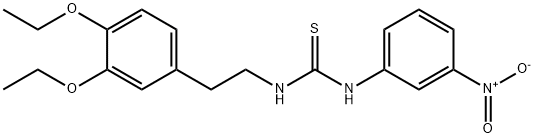 1-[2-(3,4-diethoxyphenyl)ethyl]-3-(3-nitrophenyl)thiourea 구조식 이미지