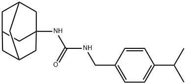 1-(1-adamantyl)-3-[(4-propan-2-ylphenyl)methyl]urea 구조식 이미지