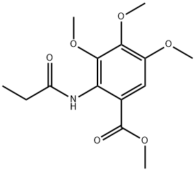 methyl 3,4,5-trimethoxy-2-(propanoylamino)benzoate 구조식 이미지