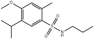 4-methoxy-2-methyl-5-propan-2-yl-N-propylbenzenesulfonamide 구조식 이미지