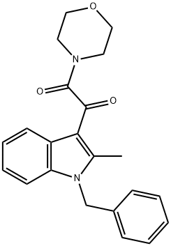1-(1-benzyl-2-methylindol-3-yl)-2-morpholin-4-ylethane-1,2-dione 구조식 이미지