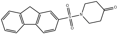 1-(9H-fluoren-2-ylsulfonyl)piperidin-4-one Structure