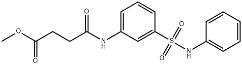 methyl 4-oxo-4-[3-(phenylsulfamoyl)anilino]butanoate 구조식 이미지