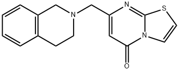 7-(3,4-dihydro-1H-isoquinolin-2-ylmethyl)-[1,3]thiazolo[3,2-a]pyrimidin-5-one Structure