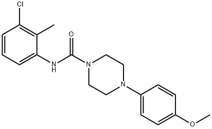 N-(3-chloro-2-methylphenyl)-4-(4-methoxyphenyl)piperazine-1-carboxamide Structure