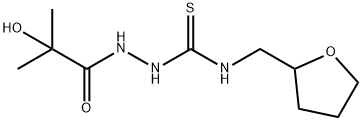 1-[(2-hydroxy-2-methylpropanoyl)amino]-3-(oxolan-2-ylmethyl)thiourea Structure