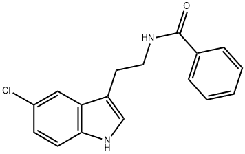 N-[2-(5-chloro-1H-indol-3-yl)ethyl]benzamide 구조식 이미지