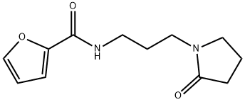 N-[3-(2-oxopyrrolidin-1-yl)propyl]furan-2-carboxamide Structure