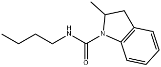 N-butyl-2-methyl-2,3-dihydroindole-1-carboxamide Structure