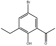 1-(5-bromo-3-ethyl-2-hydroxyphenyl)ethanone 구조식 이미지