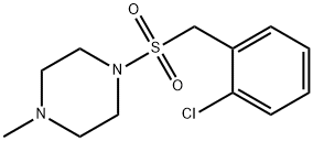 1-[(2-chlorophenyl)methylsulfonyl]-4-methylpiperazine Structure