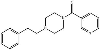 [4-(2-phenylethyl)piperazin-1-yl]-pyridin-3-ylmethanone 구조식 이미지